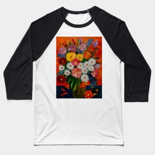 bold and fun flowers Baseball T-Shirt